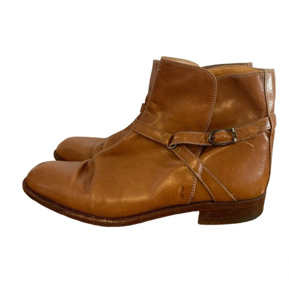 Gucci Men’s Leather Ankle Strap Boots - Picture 3 of 11